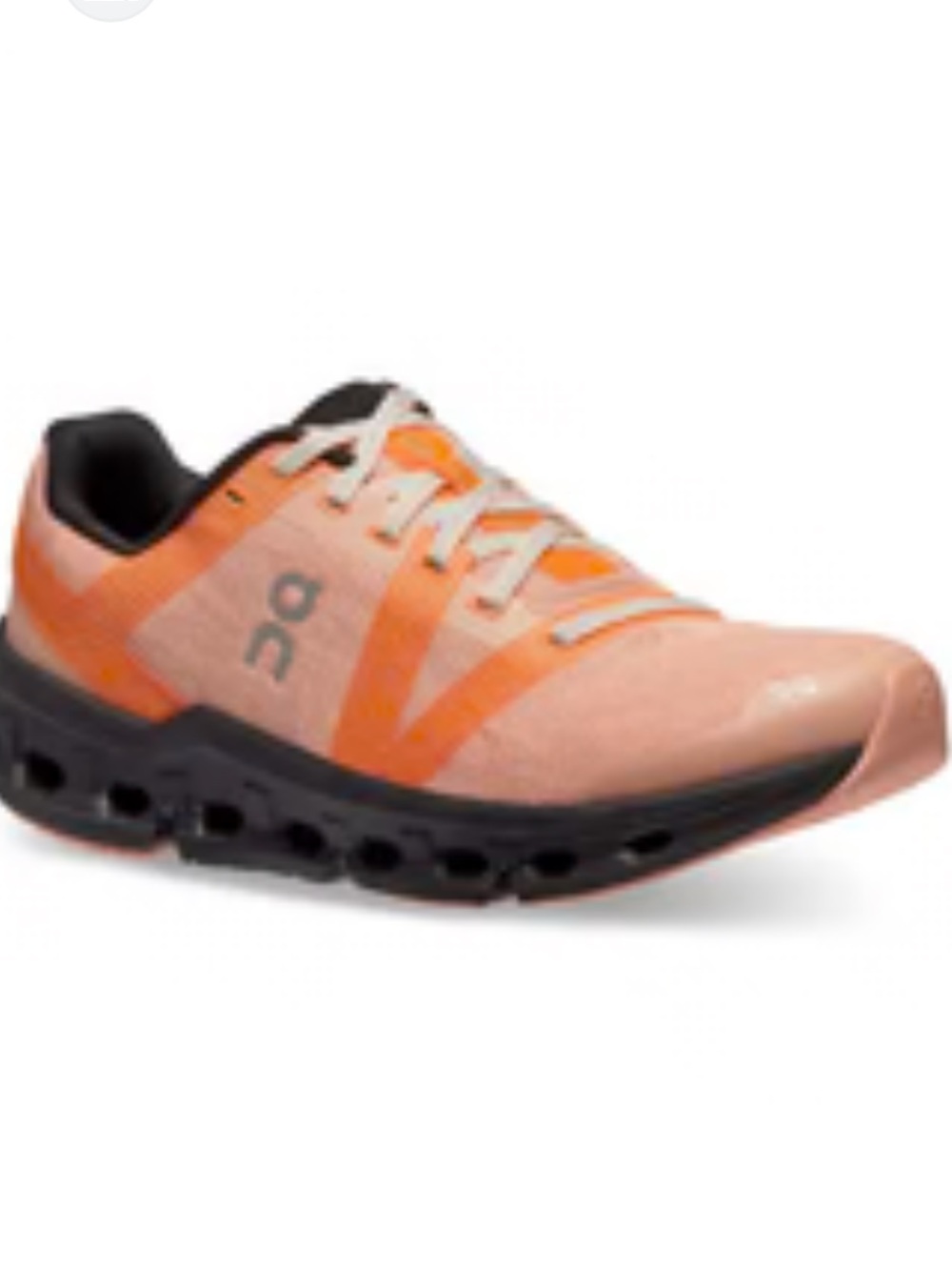 On Running Cloudgo Lace Up Running Sneakers in Coral and Black Women’s Sz 6